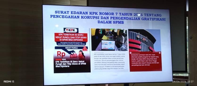 ‎ ‎SPMB Sidoarjo Disorot di Tengah Peringatan KPK
