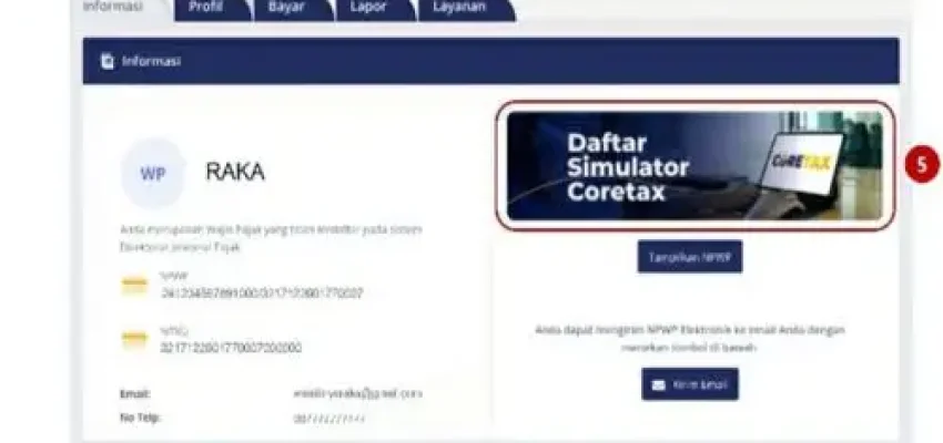 Simulator Coretax bertujuan untuk memfasilitasi wajib pajak dalam memahami berbagai fitur Coretax dengan lebih baik. (Foto: Antara/HO Direktorat Jenderal Pajak/DJP).
